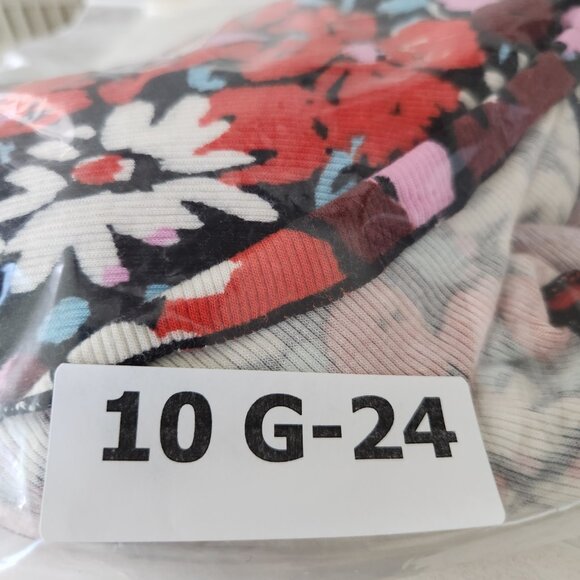 Free People Fit and Flare Dress Size XS Key to Your Heart Floral Mini Ribbed - Picture 15 of 15